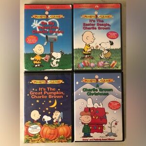 Charlie Brown PEANUTS Movie Bundle!! (4) Used DVDs - HOLIDAYS